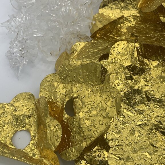 Assorted Vintage Christmas Light Reflectors - Gold, Silver, Cloth & Plastic - Picture 4 of 10